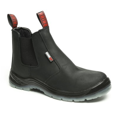 נעלי בטיחות Rhino לגברים בצבע שחור מט דגם – RH30065 עם כיפת מגן