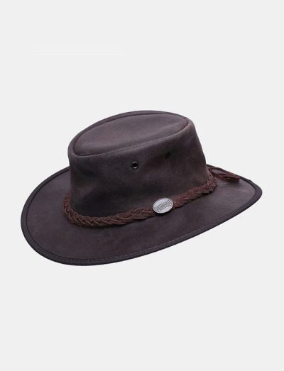 כובע בוקרים רחב שוליים ברמה מעור סוויד Barmah