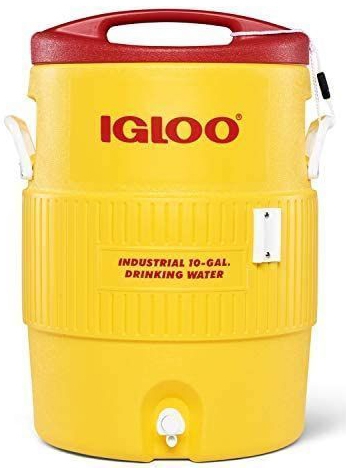 מיכל מים 400 SERIES בנפח של 18.9 ליטר בצבע צהוב אדום